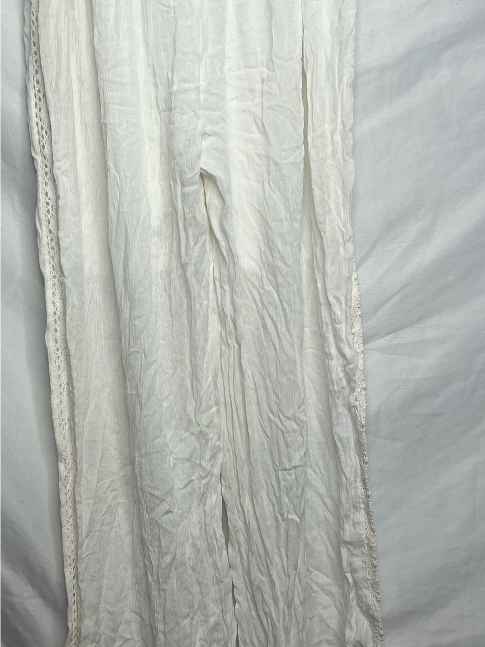 Women’s Straight Leg Linen-Blend Pants in White